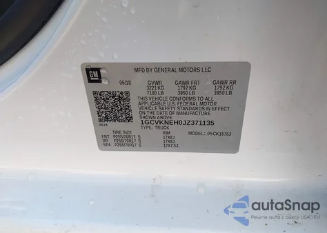 2018 Chevrolet Silverado 1500 Wt from USA, damaged, VIN 1GCVKNEH0JZ371135